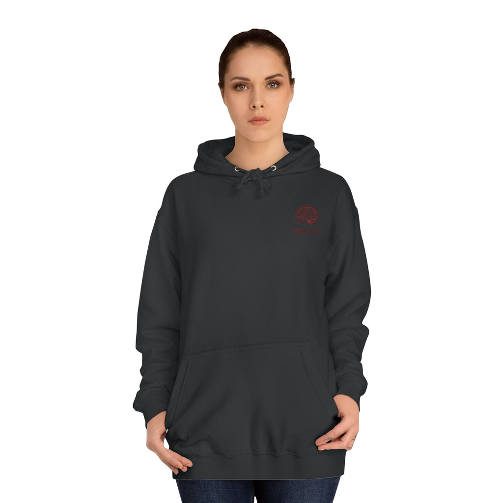 Unisex Overthinking Club Hoodie | Cozy College Gear, Thoughtful Gift for Students, Casual Wear, Relaxed Style, Brainy Humor Apparel