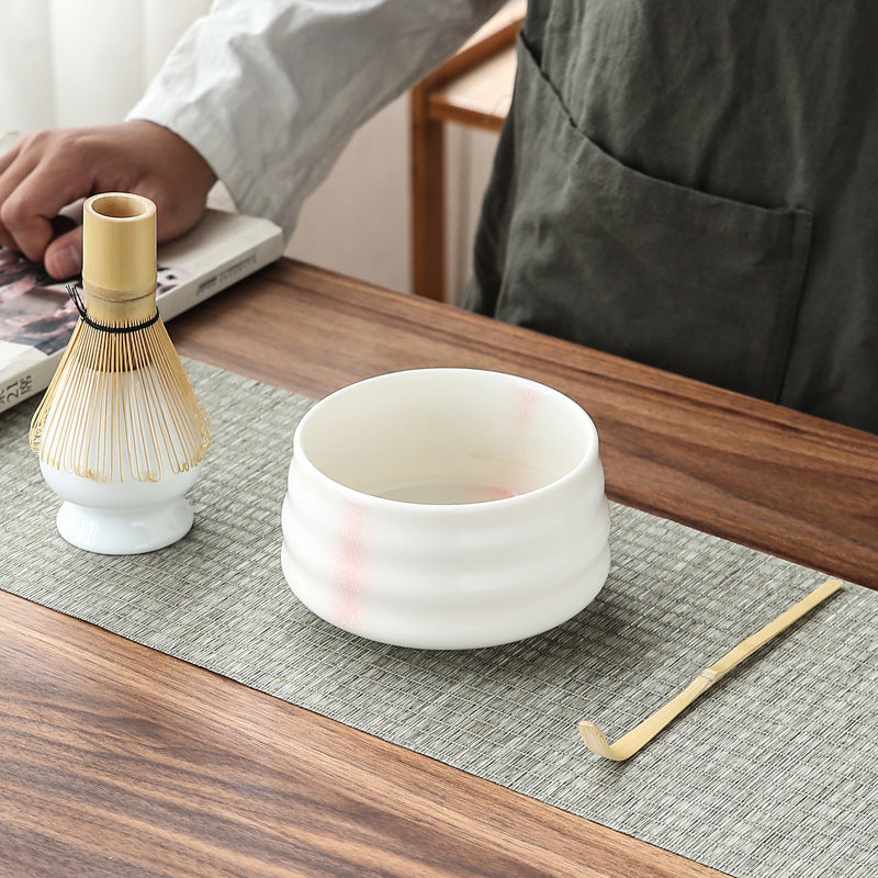 Tea Brush Matcha Brush Hyakumonari Tea Brush Stand Combination Song Dynasty Tea Ordering and Tea Playing Tools Set Japanese Gift Box