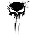 10CMX15CM PUNISHER Skull BLOOD Vinyl Car Decals Stickers Motorcycles Decoration Black/Silver C1-3140