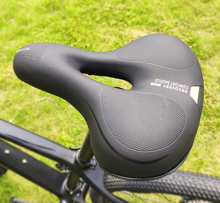 Unisex Soft Rubber Bike Saddle Dual Shock Absorbing Mountain Bicycle Cushion Pad Breathable Comfortable Bike Seat Cushion Bicycle Seat For Men Women With Dual Shock Absorbing Ball Memory Foam Waterproof Wide Bicycle Saddle Fit