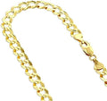 10K Genuine Solid Yellow Gold Cuban Necklace Chain
