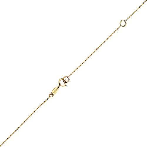 10K Gold Faith Necklace for Women Adjustable from 16" to 18"