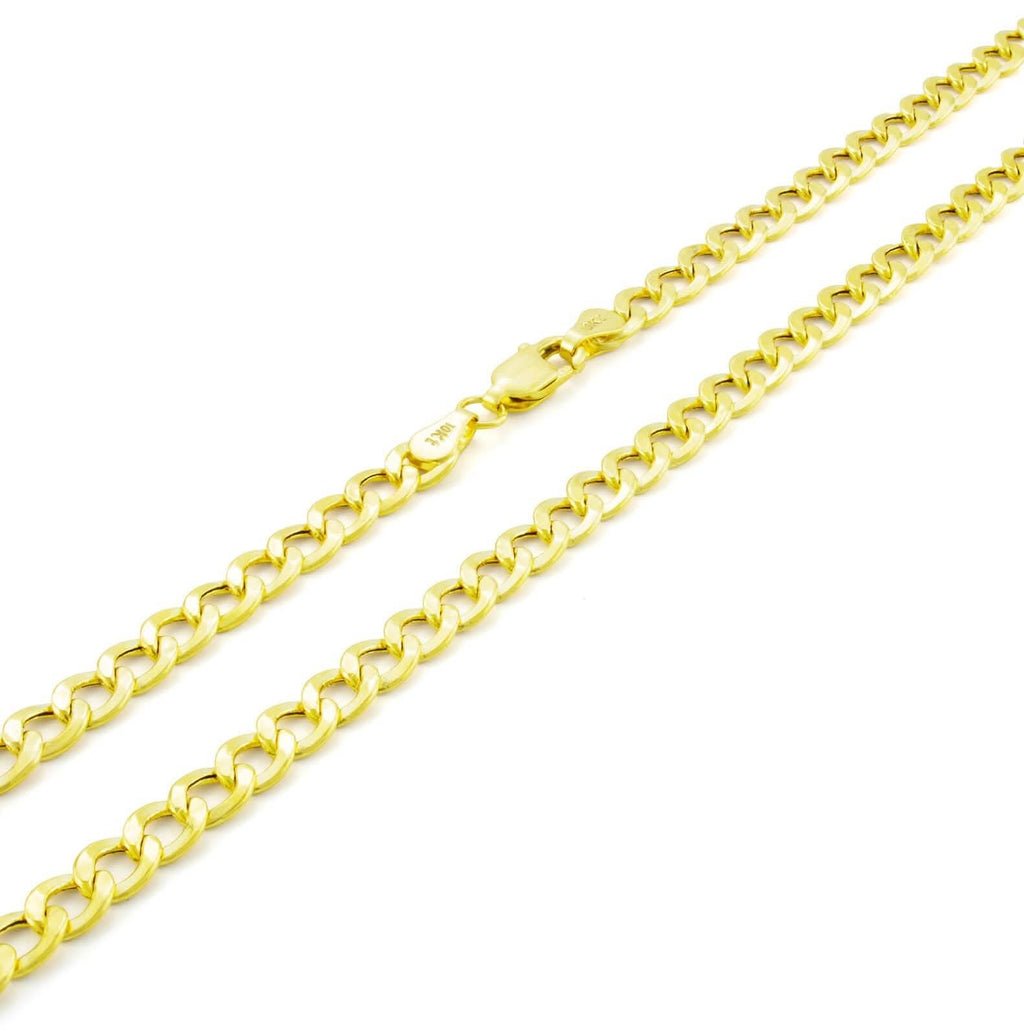 10K Gold Moricci 2MM Italian Cuban Chain Necklace