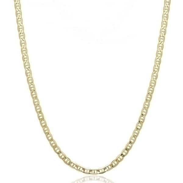 10K Solid Yellow Gold 2.5mm Marina Chain - Assorted Sizes