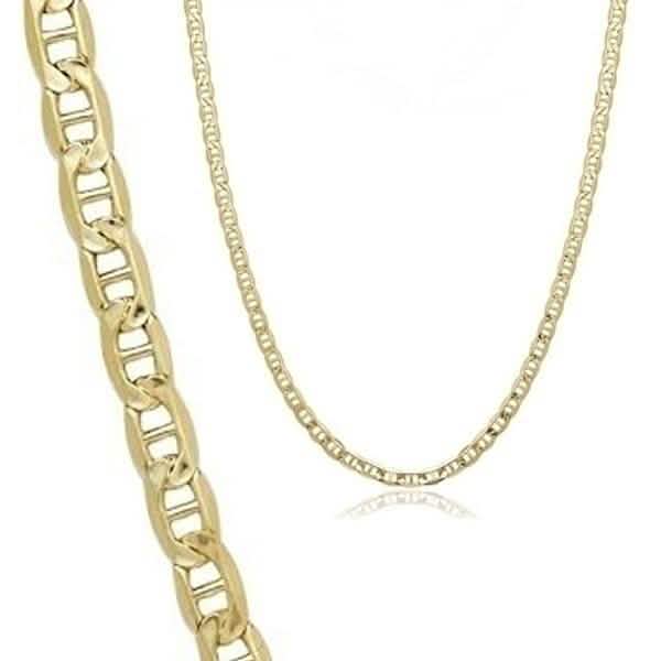 10K Solid Yellow Gold 2.5mm Marina Chain - Assorted Sizes