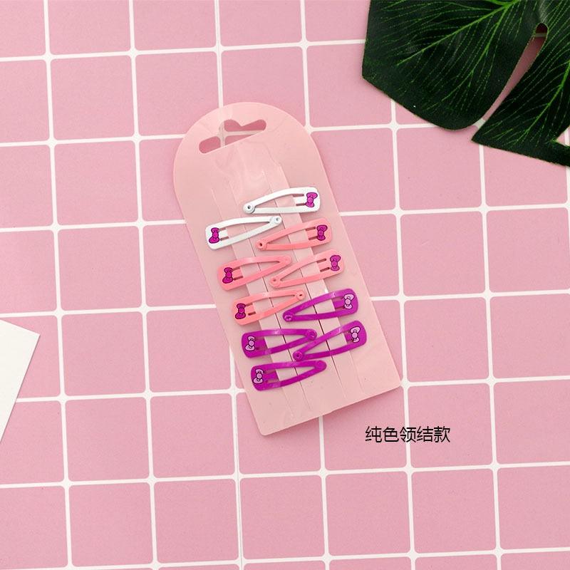 10PCS New Cute Cartoon Heart Type Metal Candy Color Baby BB Clips Girls Hairpins Hair Clip Kids Headwear Children Accessories