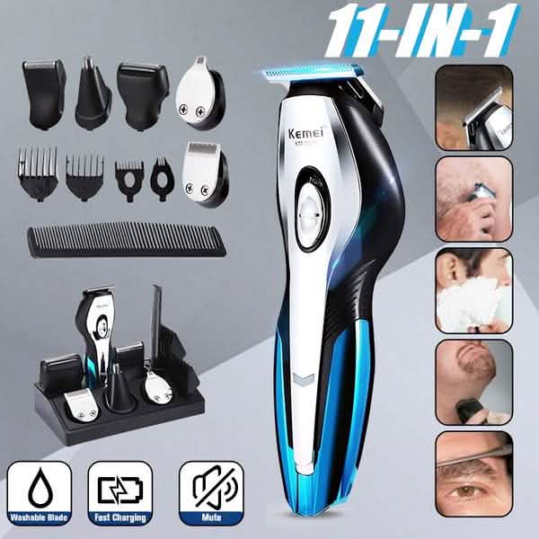11-in-1 Professional Fast Charging Hair Clipper Haircut Shaver Wireless