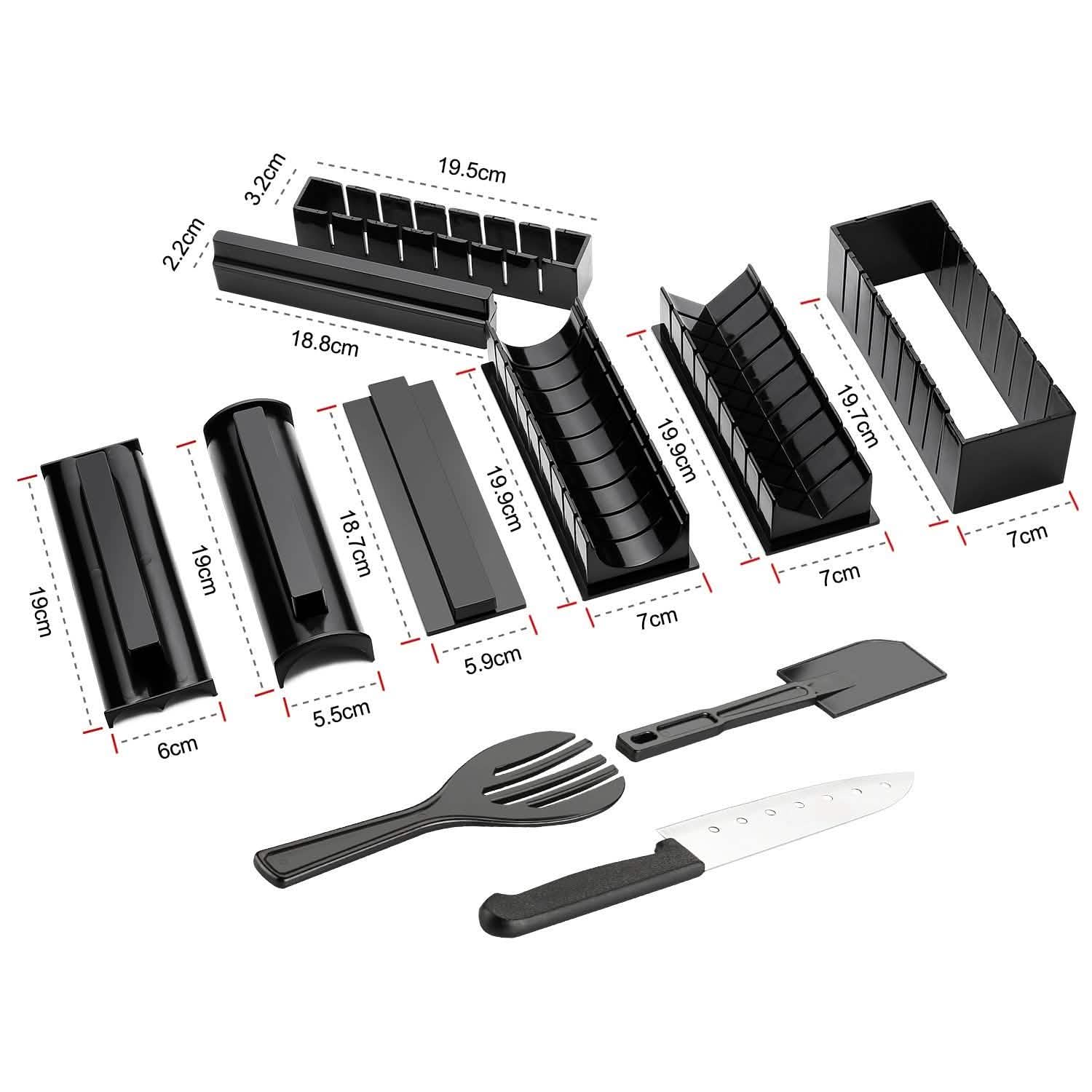 11-Piece: DIY Sushi Making Kit Tools Set