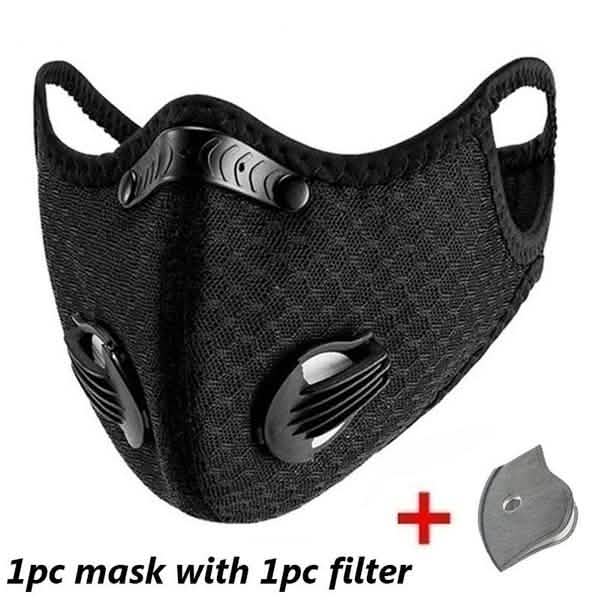 11-Piece Set: Breathable Bacteria-Proof Sport Face Mask with Activated Carbon PM 2.5