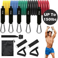 11-Piece Set: Gym Pull Rope Exercise Resistance Bands
