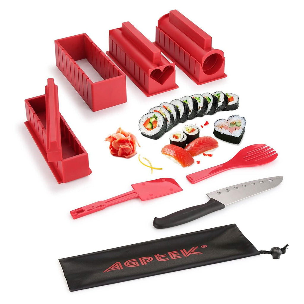 11-Piece: Sushi Making Kit Sushi Rolls with Premium Sushi Knife