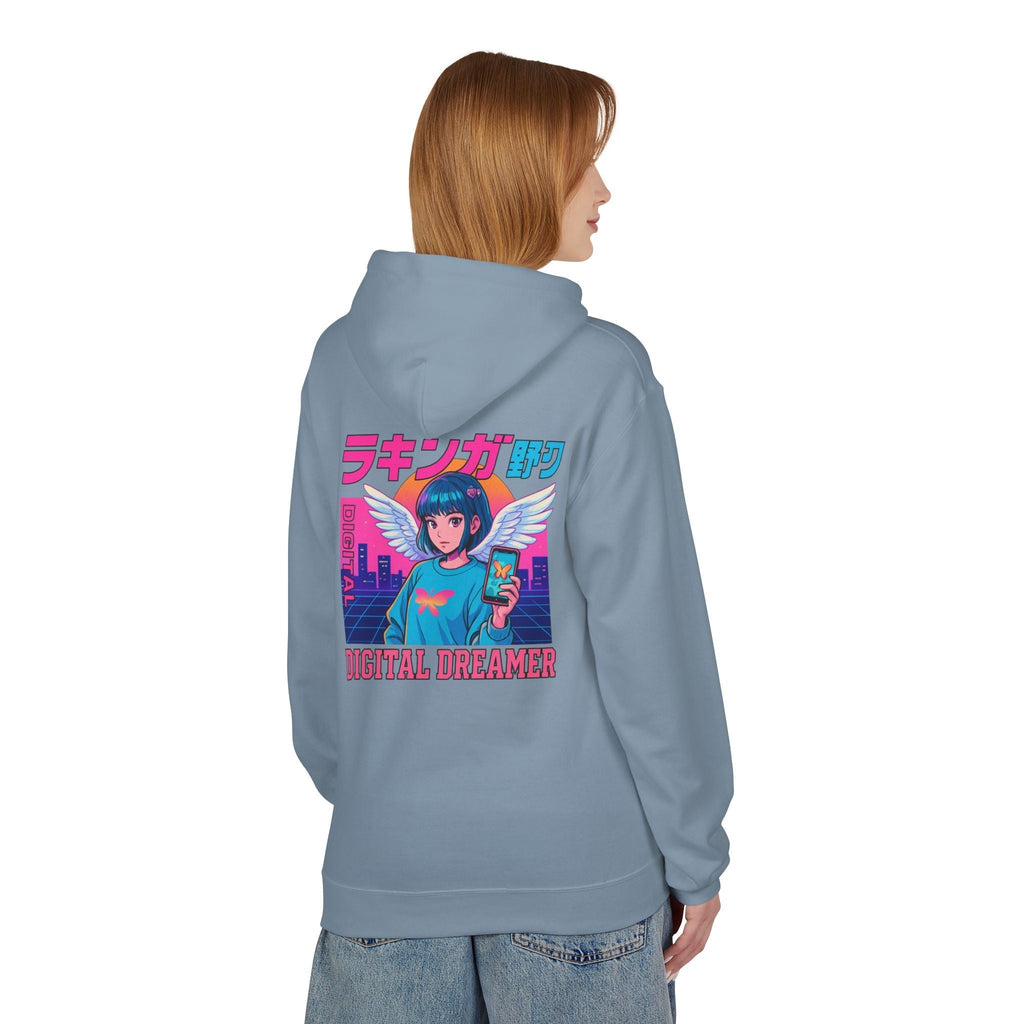 Digital Dreamer Unisex Fleece Hoodie, Cozy Graphic Sweatshirt, Anime Style Hoodie, Perfect Gift for Gamers, Casual Streetwear