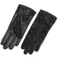 Non-slip driving lace sunscreen leather gloves