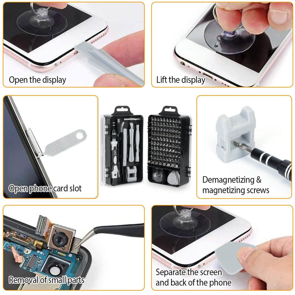 115-in-1 Magnetic Screwdriver Repair Tool Set