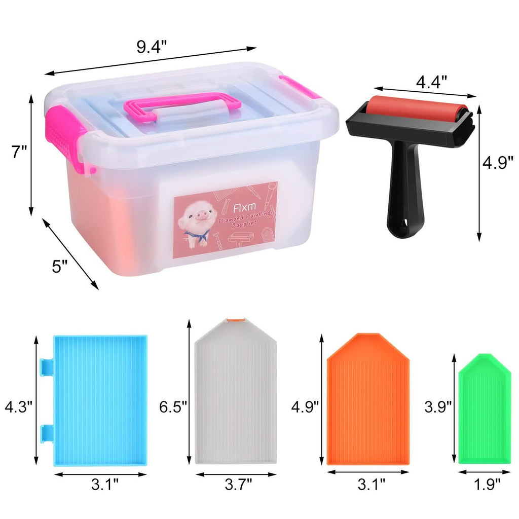 117-Piece: 5D Diamond Painting Tools Accessories Kit