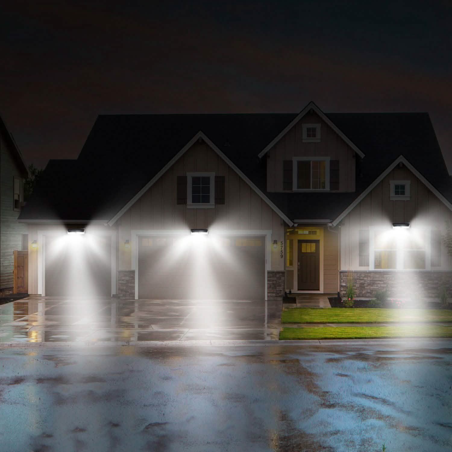 118 LEDs Solar Wall Light Outdoor Motion Sensor Lamp
