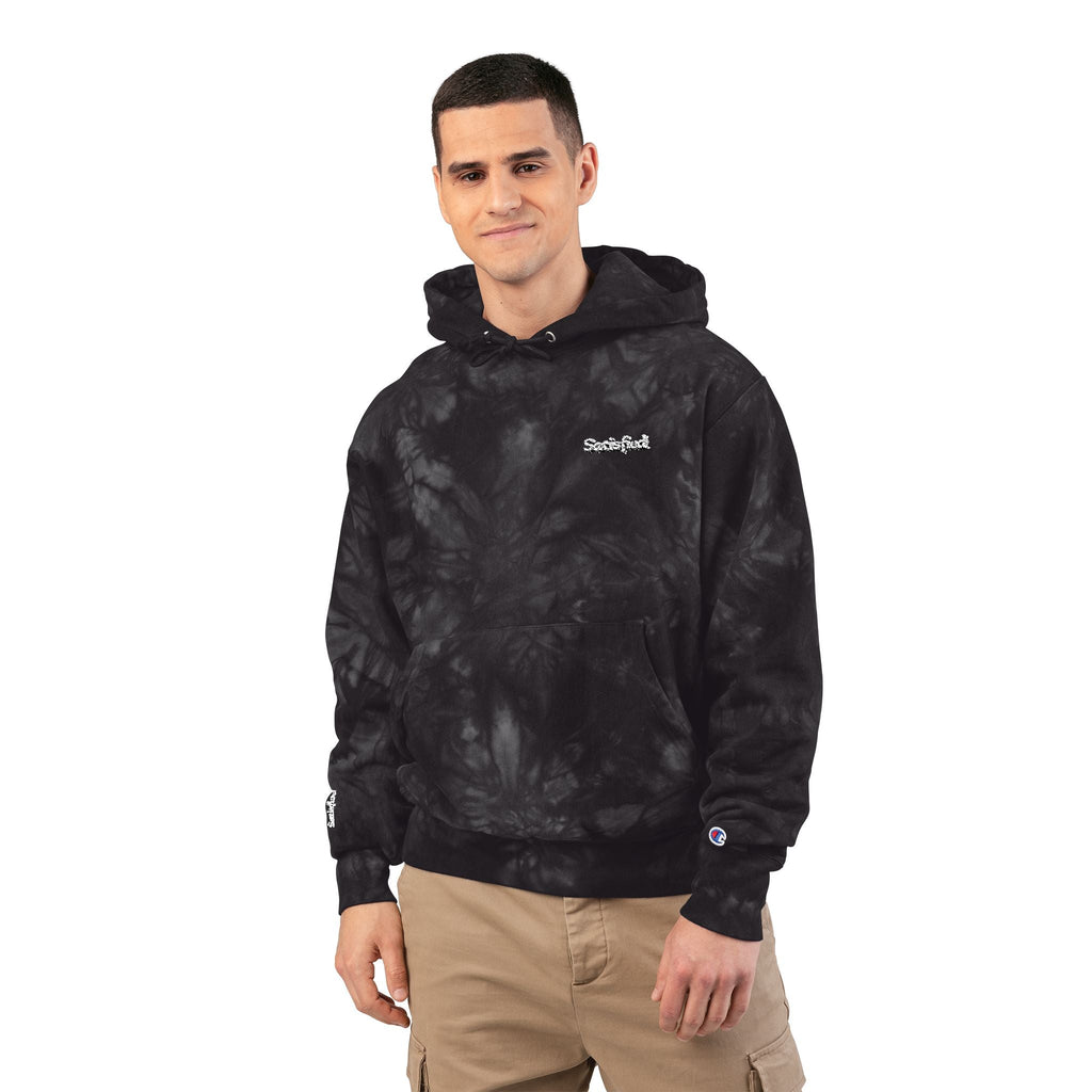 Tie-Dye Champion Hoodie - Cozy and Stylish Unisex Embroidered Sweater