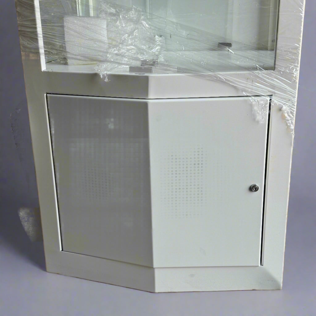 SPEEDLAB Optical Tower Display Metal w/ LED lights White 23"Wx76"Hx17"D (AS-IS, Has a small scratch)