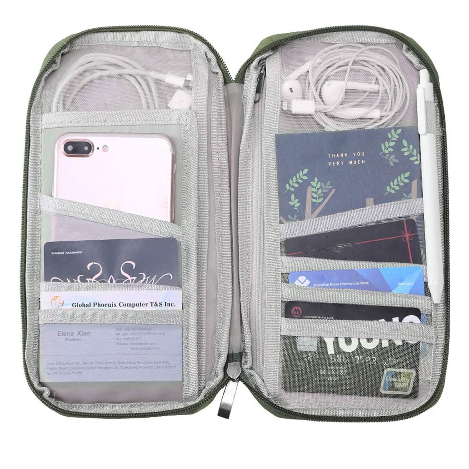 12 Pocket Travel Passport Wallet