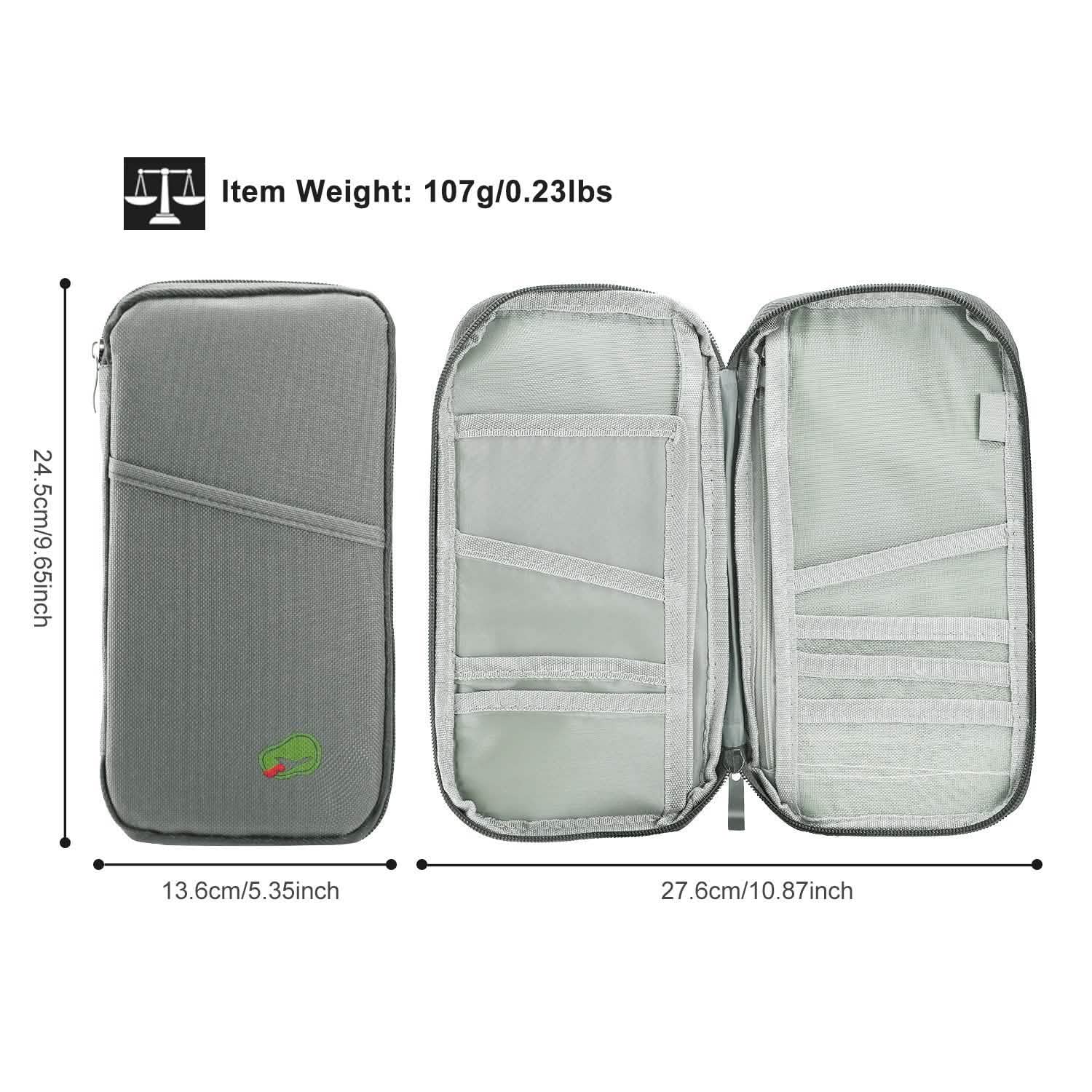 12 Pocket Travel Passport Wallet