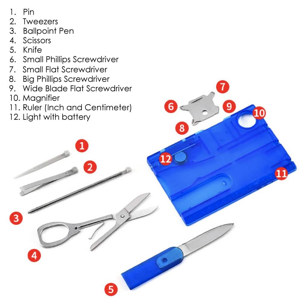12-in-1 Pocket Multi Tool Credit Card