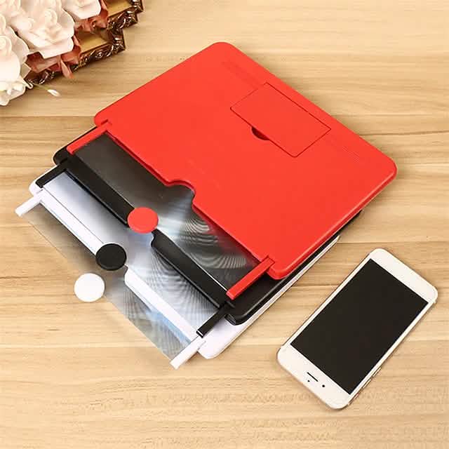 12 inch 3D Mobile Phone Screen Magnifier HD Video Amplifier with Foldable Holder