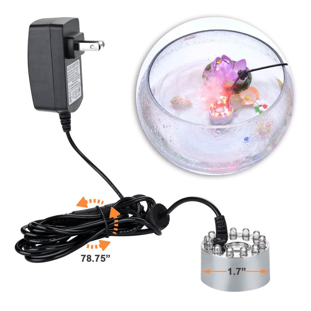 12 LED Changing Color Mist Maker