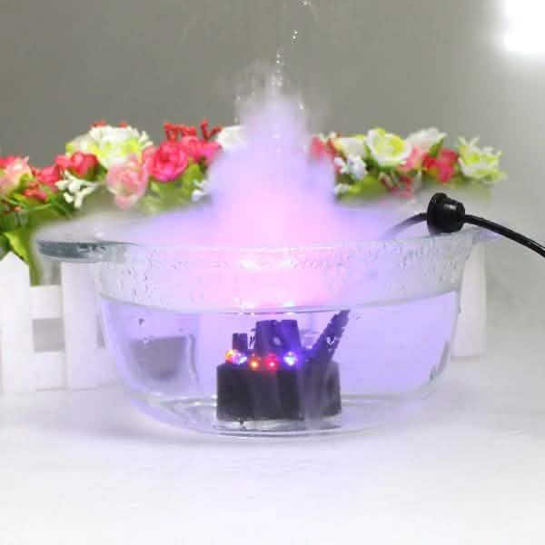 12 LED Mist Maker Fogger Water Fountain Pond Fog Machine Atomizer Air Humidifier