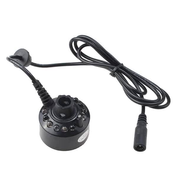 12 LED Mist Maker Fogger Water Fountain Pond Fog Machine Atomizer Air Humidifier