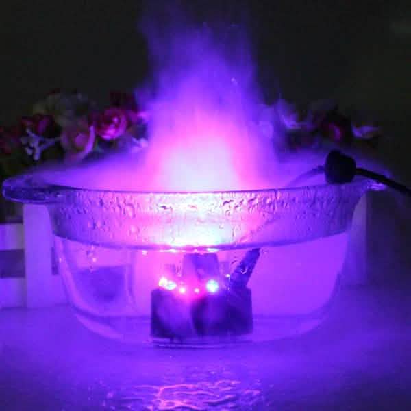 12 LED Mist Maker Fogger Water Fountain Pond Fog Machine Atomizer Air Humidifier