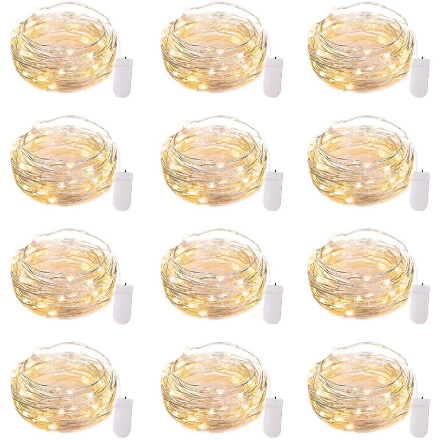 12-Pack: Led Fairy Lights Battery Operated String Lights