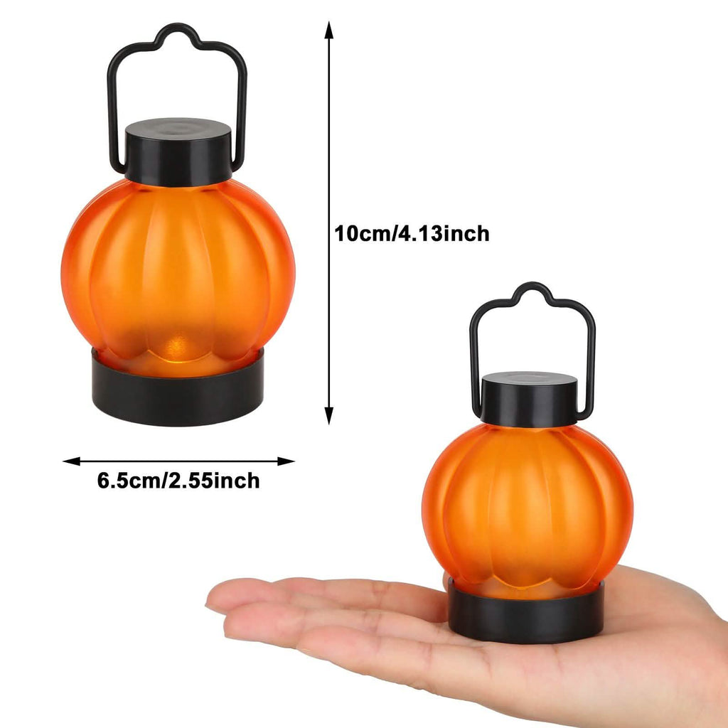 12-Pack: LED Pumpkin Tealights Smokeless Candles