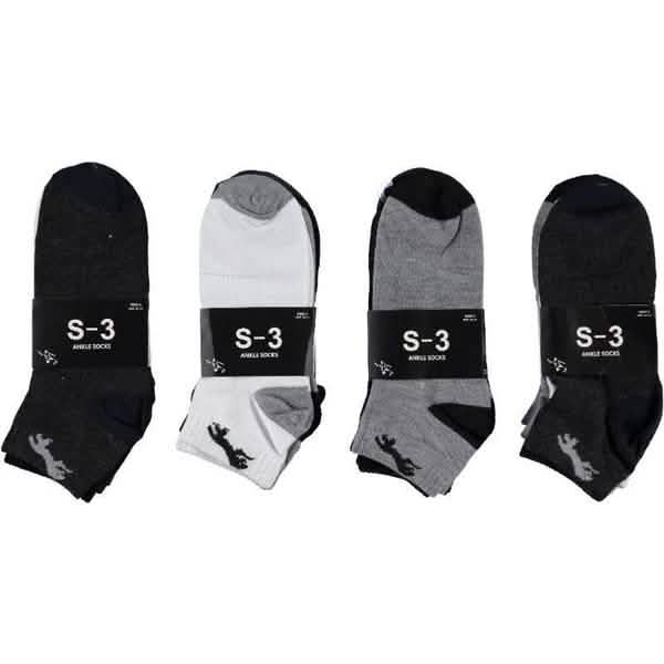 12-Pack: Men Low-Cut Soft Ankle Socks