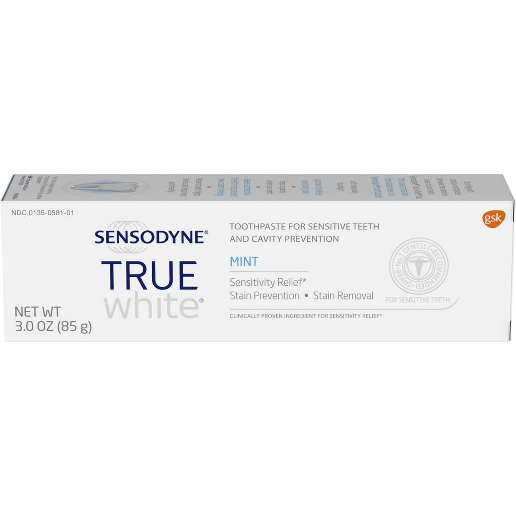 12-Pack: Sensodyne True White Mint Sensitivity Toothpaste 3oz
