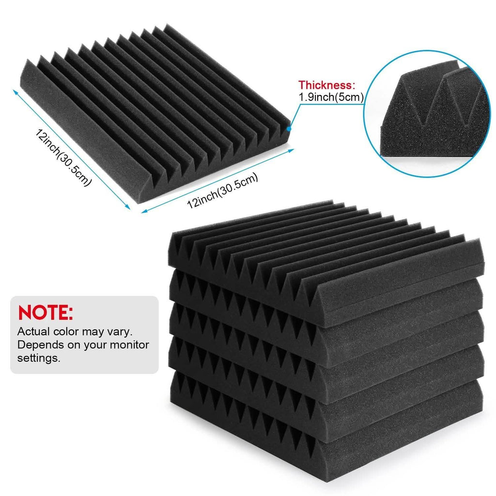 12-Pack: Sound Proof Padding Soundproof Foams