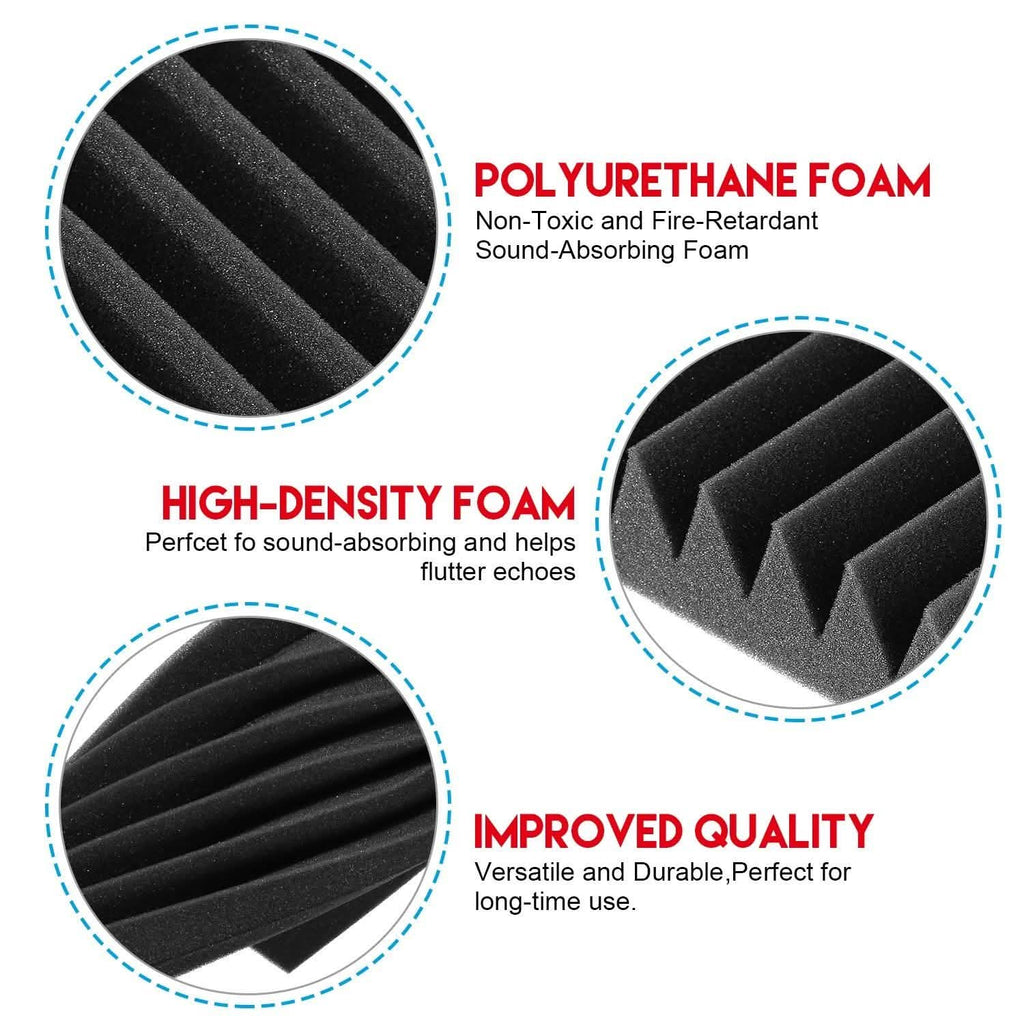 12-Pack: Sound Proof Padding Soundproof Foams