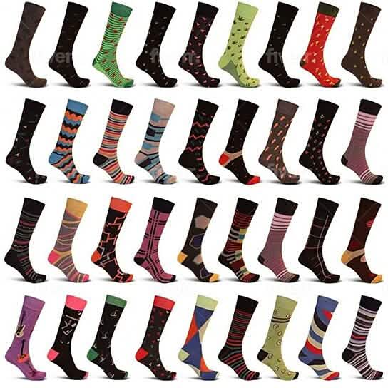 12-Pairs: Men's James Fiallo Premium Quality Dress Socks