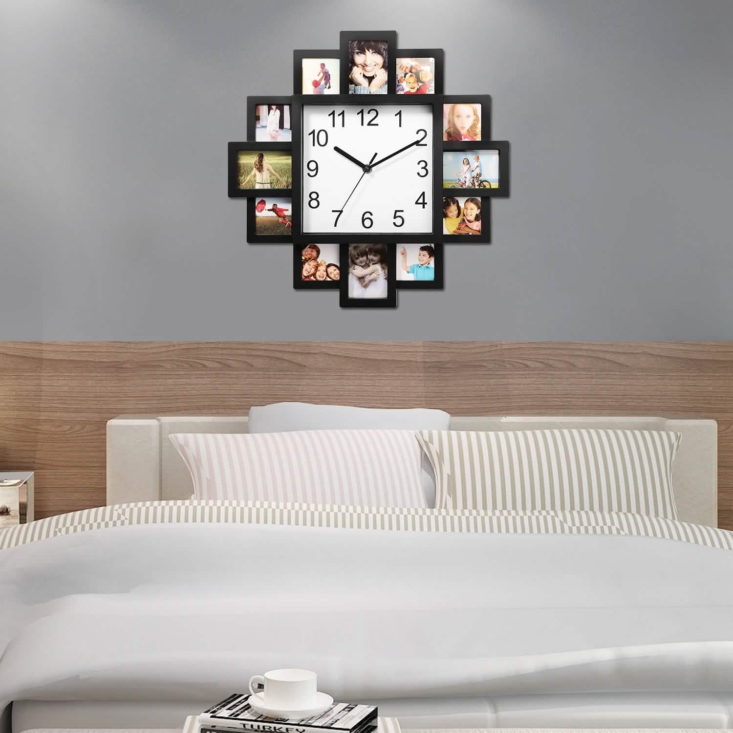 12-Picture Display Wall Clock