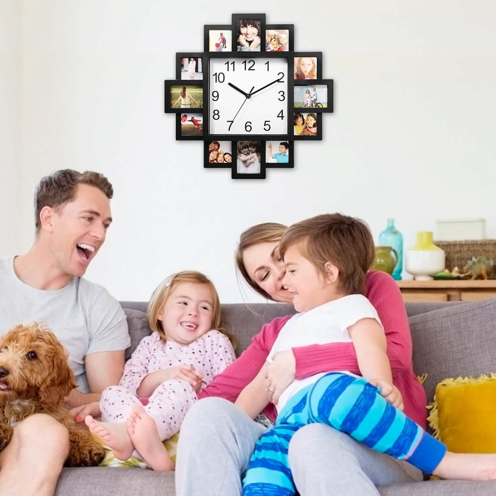 12-Picture Display Wall Clock