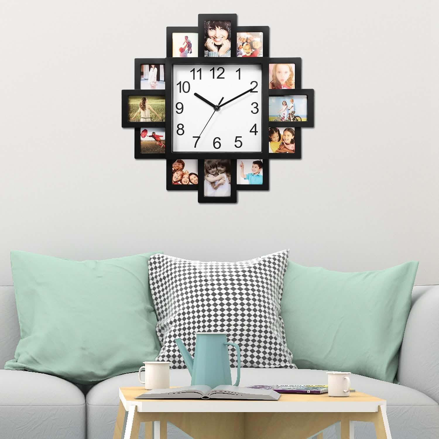12-Picture Display Wall Clock