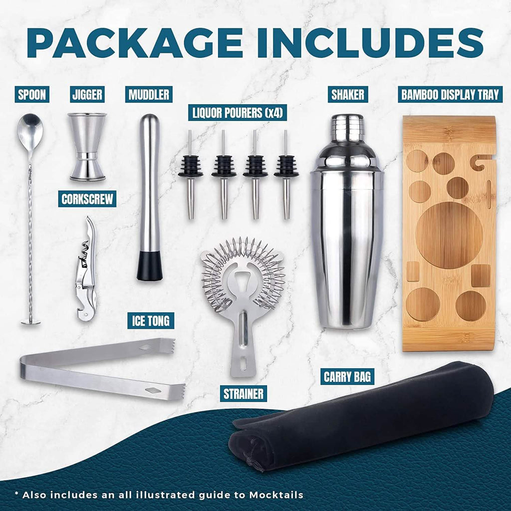 12-Piece: Cocktail Shaker Set
