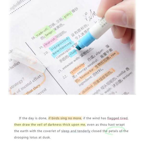 12-Piece: Cute Double Head Fluorescent Pen Highlighters Set