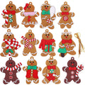 12-Piece: Gingerbread Man Ornaments