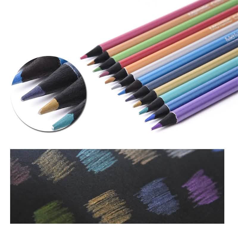12-Piece: Metallic Colored Pencils