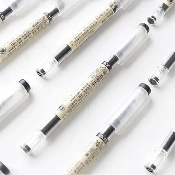 12-Piece Set: 0.35mm Water-based Pen Gel Pen