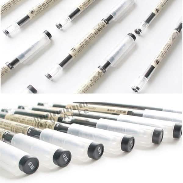 12-Piece Set: 0.35mm Water-based Pen Gel Pen