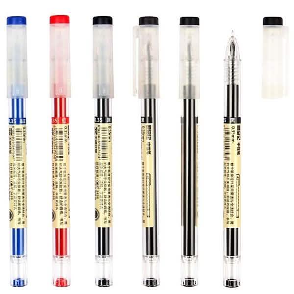 12-Piece Set: 0.35mm Water-based Pen Gel Pen