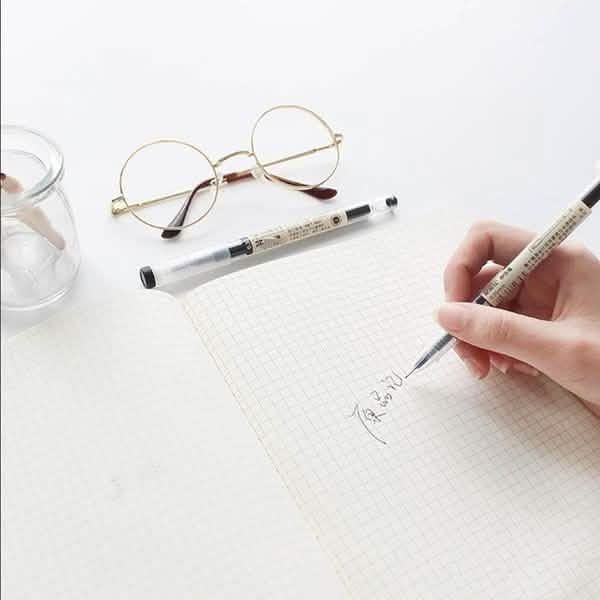 12-Piece Set: 0.35mm Water-based Pen Gel Pen