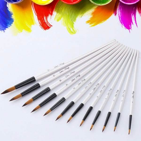 12-Piece Set: Artist Watercolor Painting Brushes