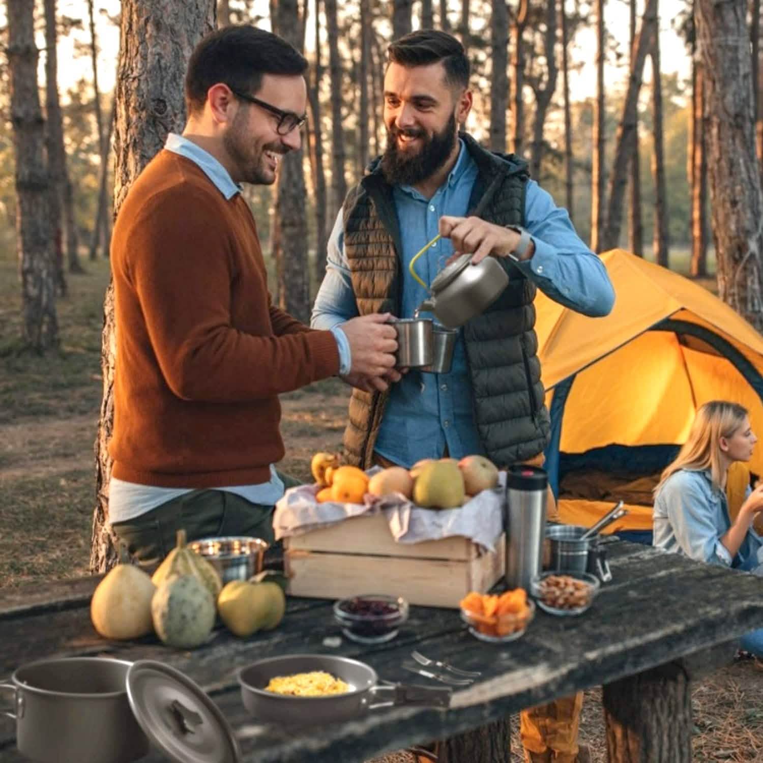 12-Pieces: Camping Cookware Set